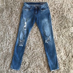 BlankNYC Skinny Destructed Denim Jeans